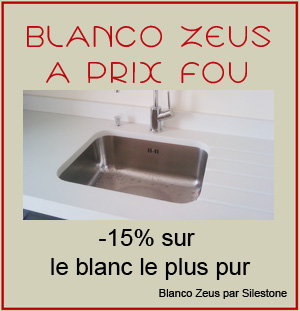quartz blanc silestone blanco zeus pas cher promotion blanc pur